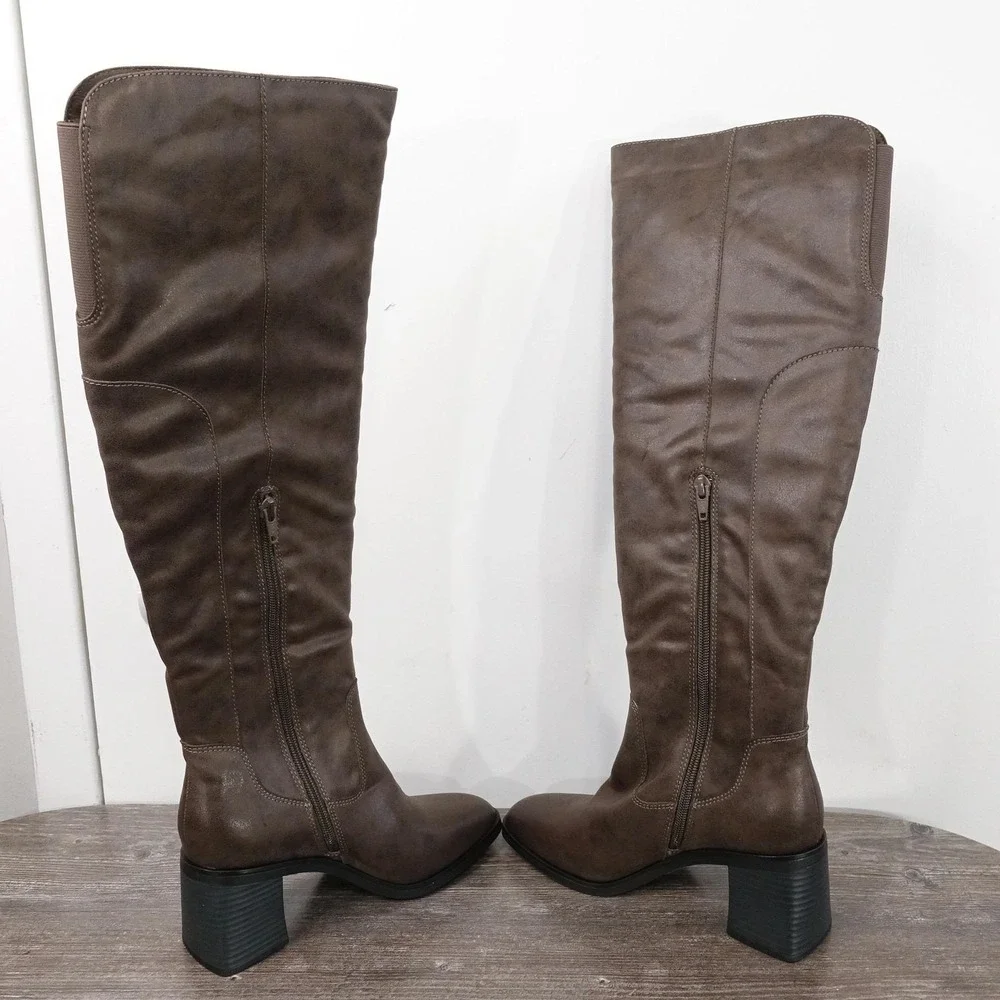 New! Frye And Co Lyanna Boots Womens‎ Size 6 Brown Over The Knee Riding